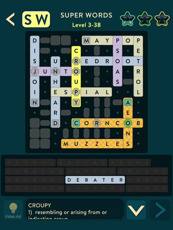 Screenshot #6 pour Super Words: Crossword Puzzle