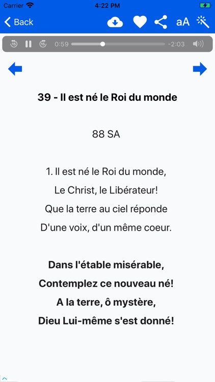 Chants D'Esperance Tunes screenshot-5