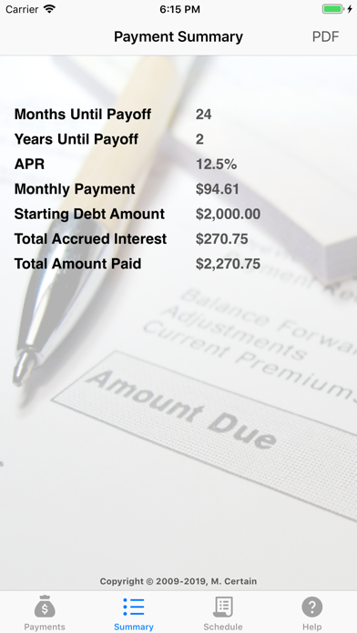 iCredit Calculator screenshot 2