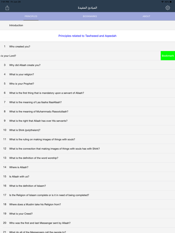 Al Mabaadiul Mufeedah iPad screenshot 3 - Education app