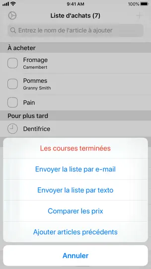 Capture d'écran de Liste D'achats Facile sur iPhone 5