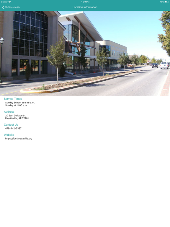 FBC Fayetteville iPad screenshot 4 - Lifestyle app