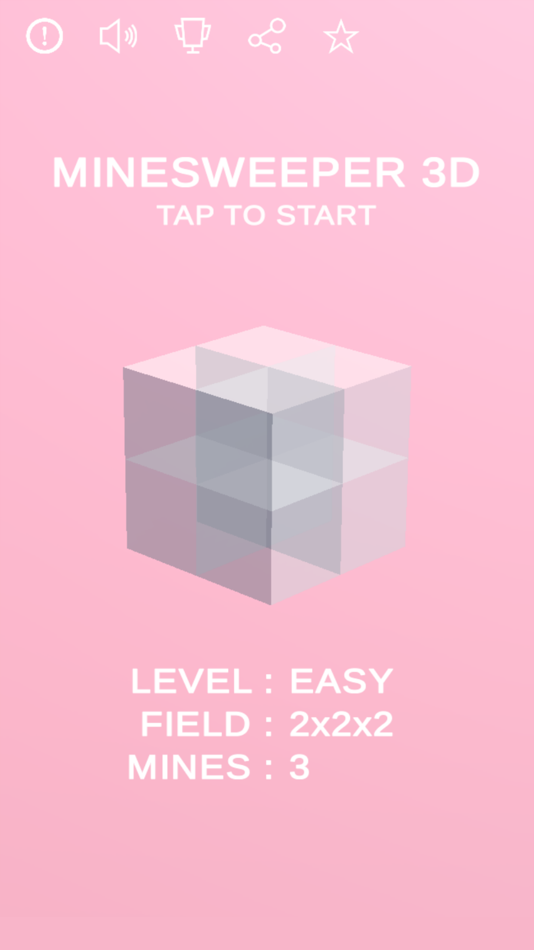#4. 3D MINESWEEPER -CUBIC- (iOS) 由: Kentaro Hosokawa