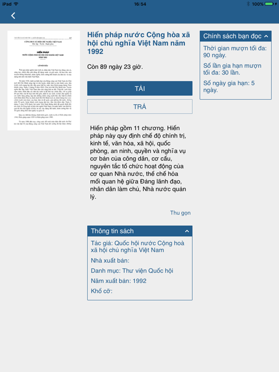 Screenshot #5 pour THƯ VIỆN QUỐC HỘI VIỆT NAM