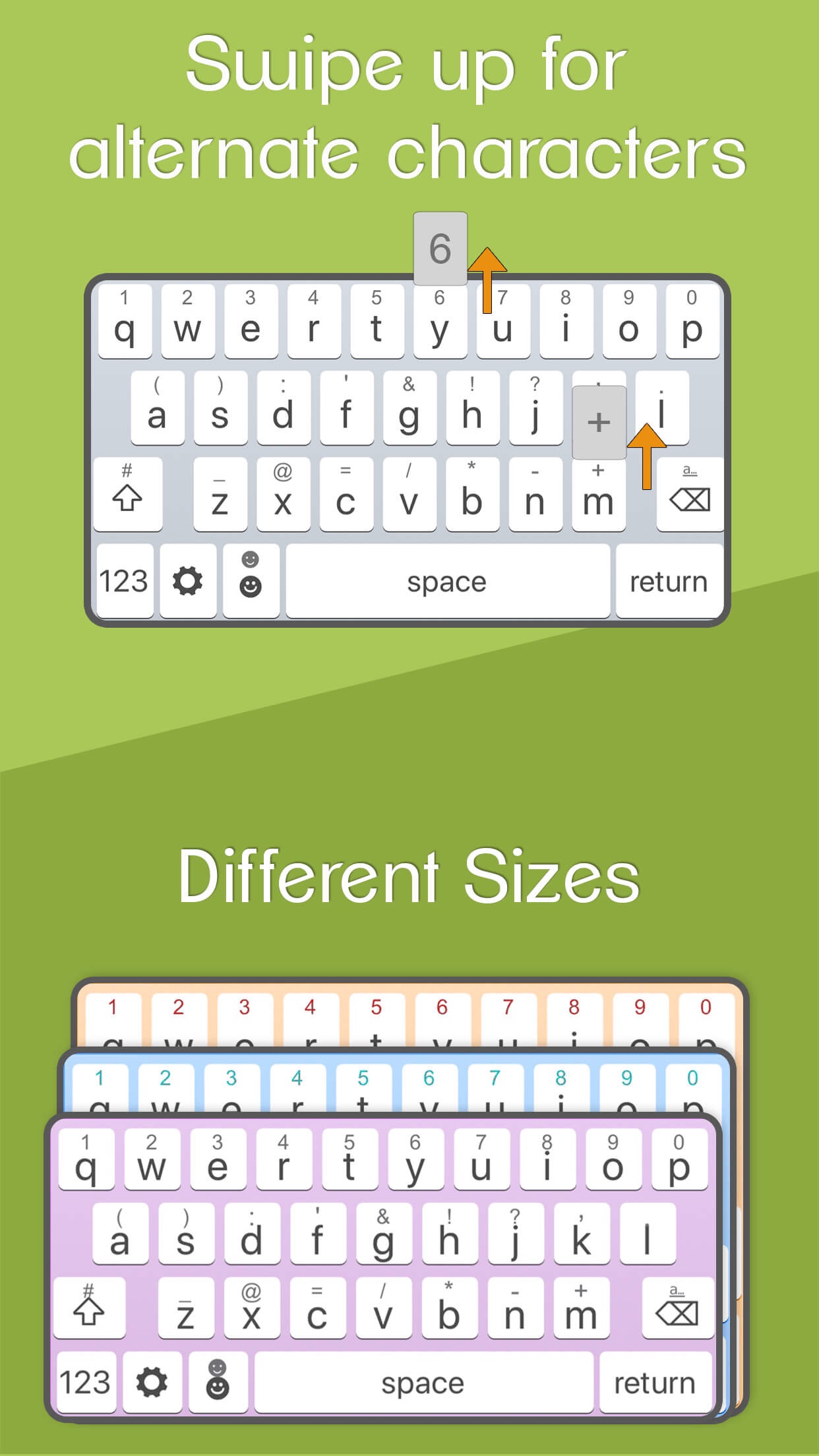 Screenshot do app ReBoard Keyboard: Fonts+Themes