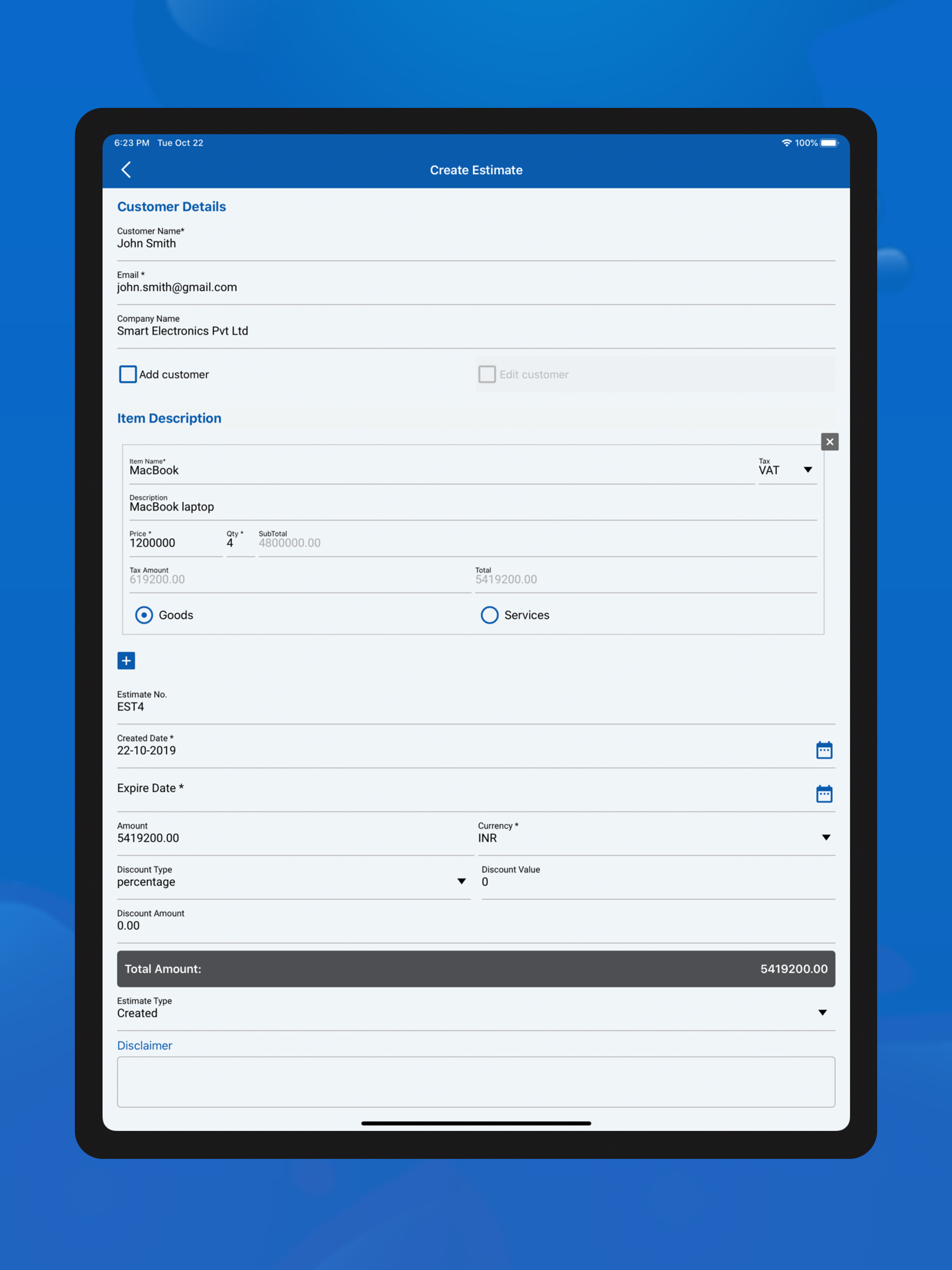 Quick Invoice Maker