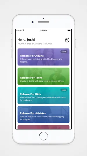 Release: Mindfulness & Tapping screenshot 1