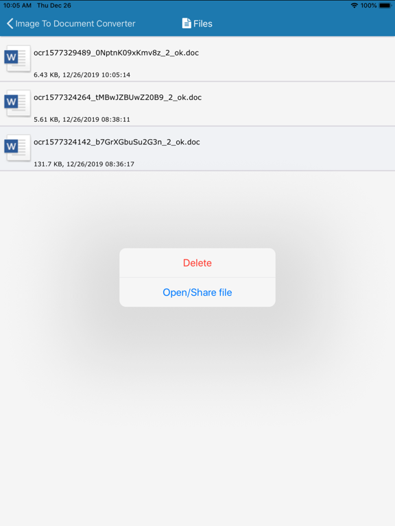 Image to Document Converter iPad screenshot 5 - Productivity app