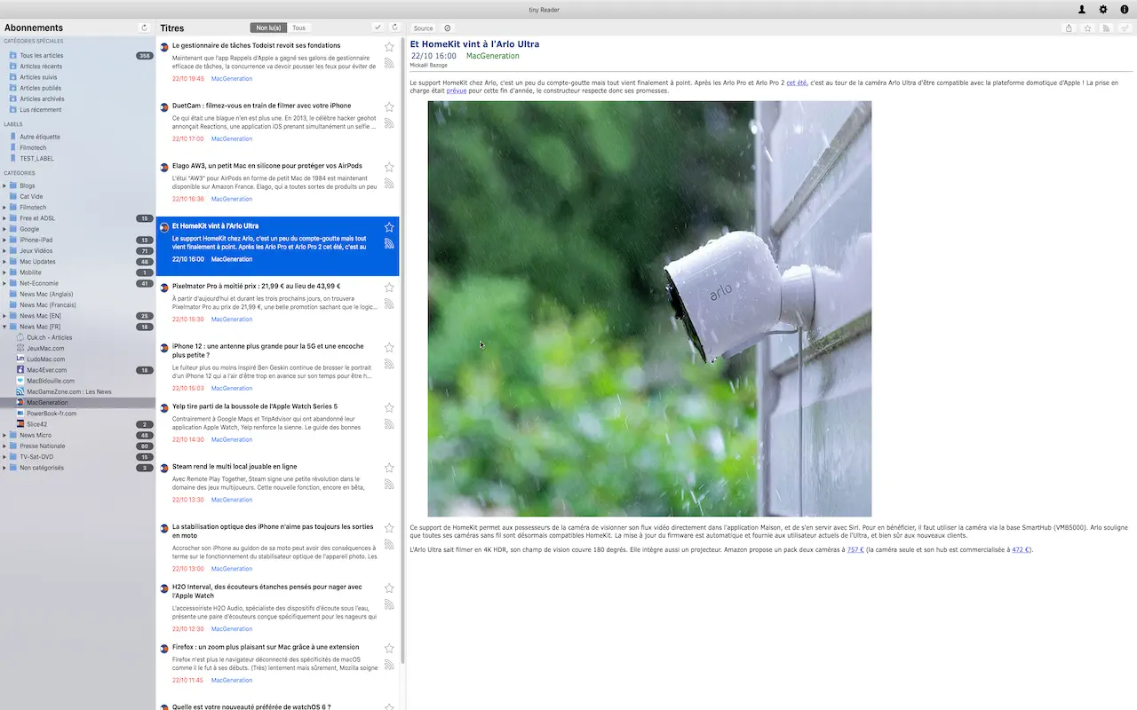tiny Reader (macOS) Av: Pascal PLUCHON