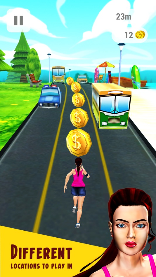 #3. Beach Running (iOS) 由: out thinking limited