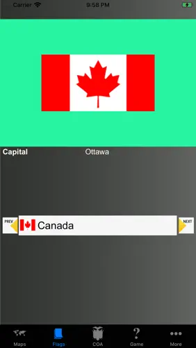 Country Flags, Maps, COA Quiz screenshot 1
