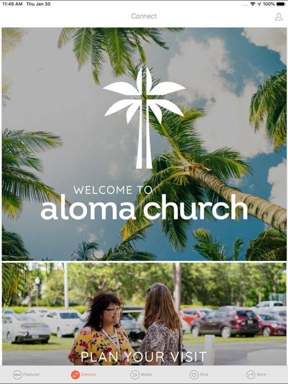 Aloma Church iPad screenshot 2 - Lifestyle app