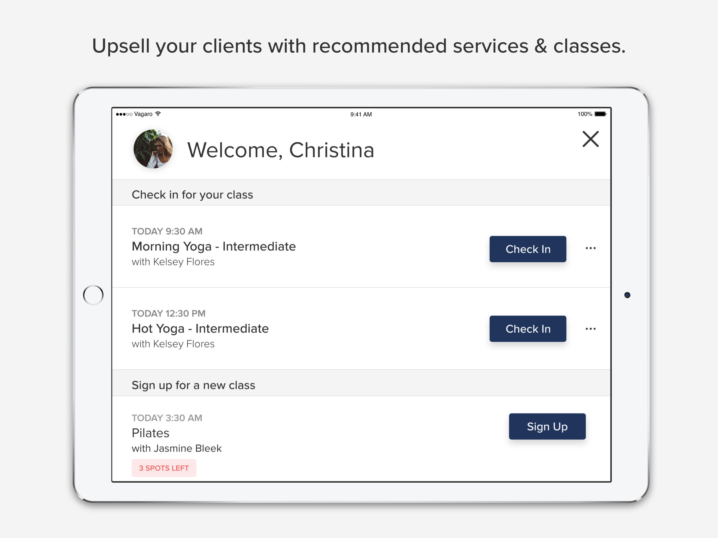 Vagaro Check-In screenshot 2