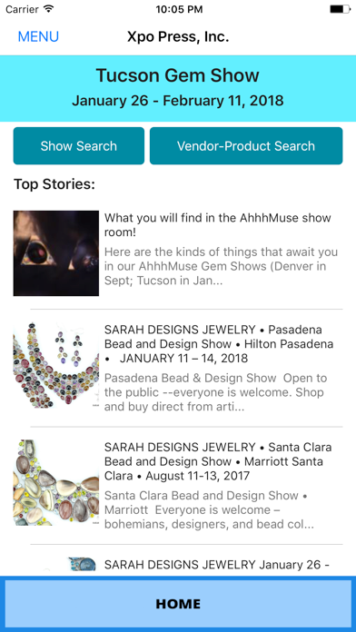 Screenshot #1 pour Tucson Gem Show - Xpo Press