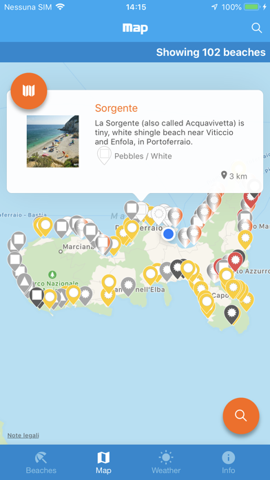 Beaches in Elba Screenshot