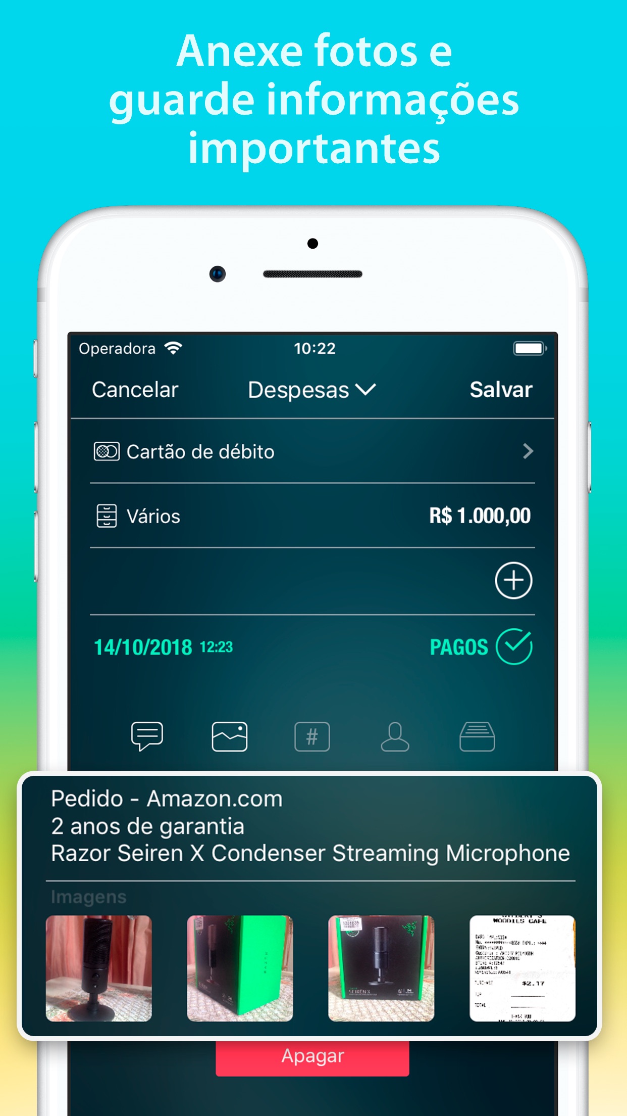Screenshot do app Money Pro: Finanças Pessoais