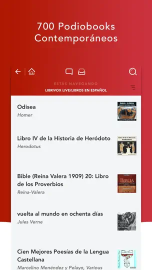 Captura de pantalla de Audiobooks HQ Audiolibros en iPhone 2