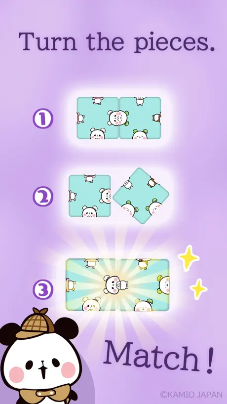 Turn-piece Puzzle: Mochi Panda