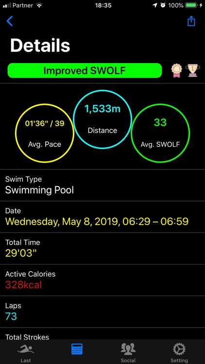 Swimming faster with iSwimStat screenshot-0