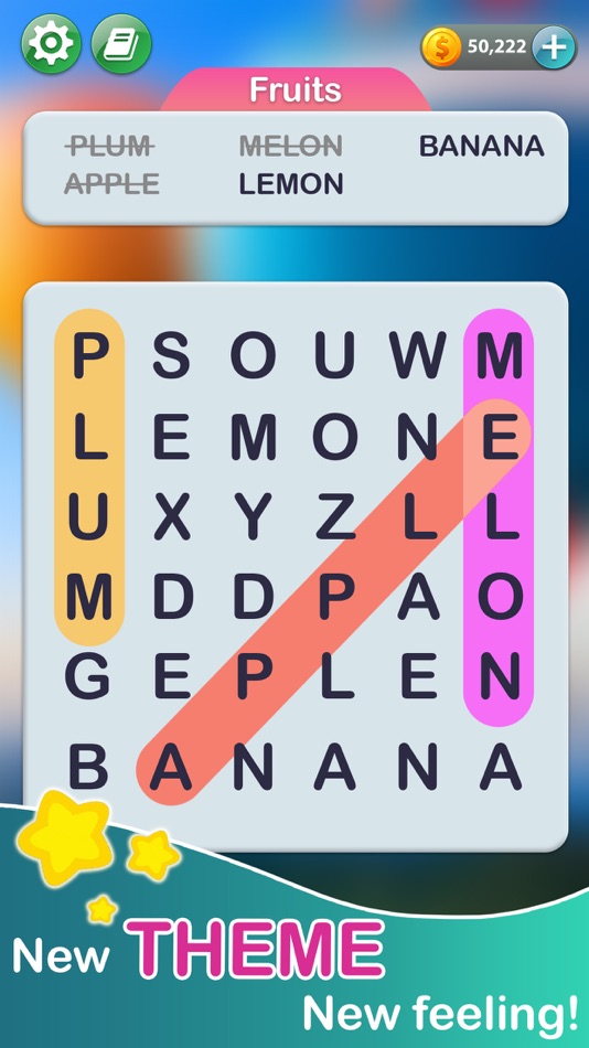 #4. Word Search Puzzle-Word Hidden (iOS) 由: IBEAN COMPANY LIMITED