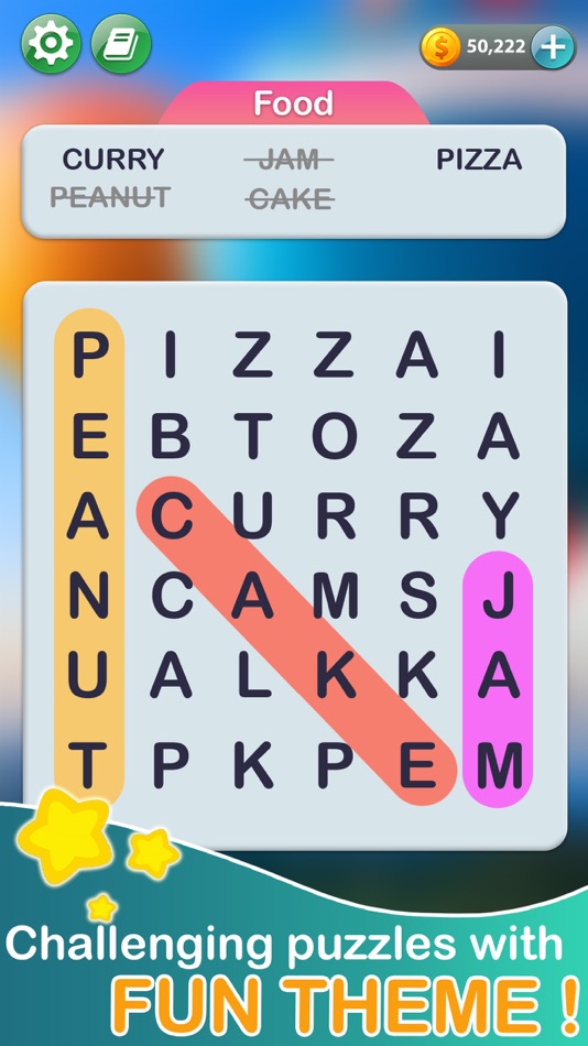 #5. Word Search Puzzle-Word Hidden (iOS) 由: IBEAN COMPANY LIMITED