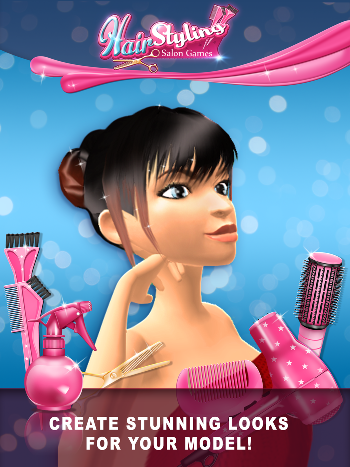 发廊游戏用于头发造型