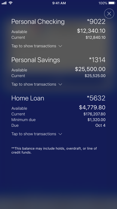 Barksdale Federal Credit Union Screenshot