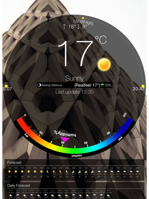 Weather ⁰ iPad screenshot 7 - Weather app