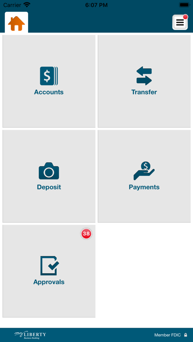 myLiberty Business Banking Screenshot