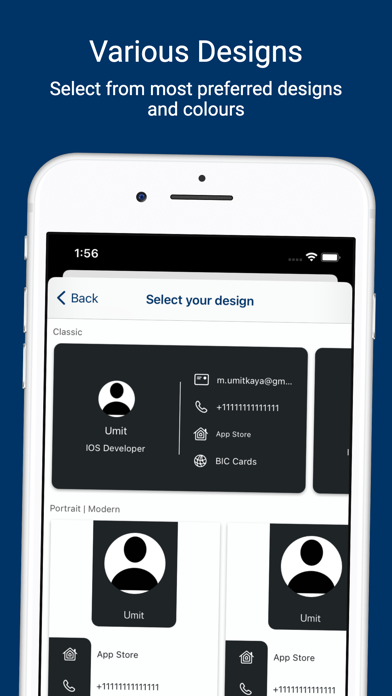 Screenshot #3 pour Business Card Maker - Digital