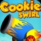 Shoot the sticky cubes of cookie swirl, improve your cannon, shoot, improve