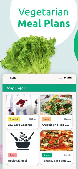 Game screenshot Vegetarian Meal Plan & Recipes apk