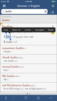 ultralingua german-english iphone screenshot 1
