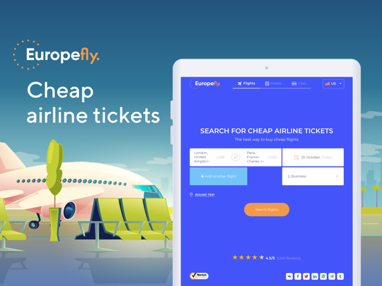 EuropeFly - Cheap flights
