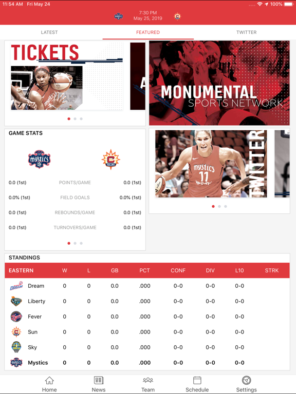 Screenshot #4 pour Washington Mystics Mobile