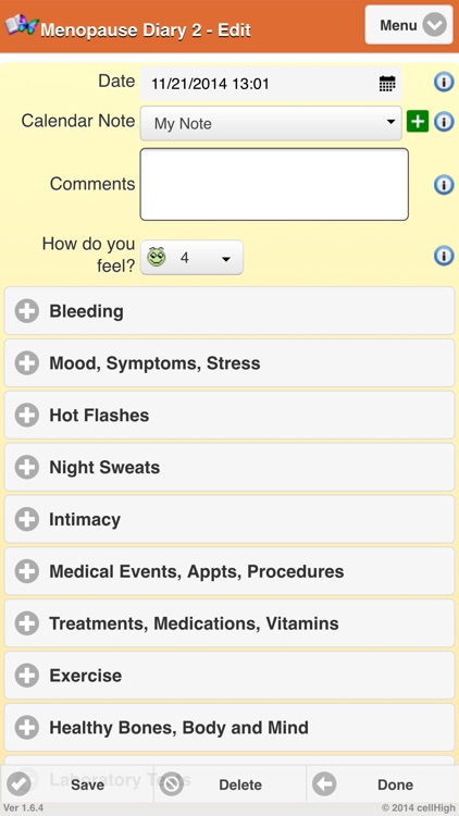 Menopause Diary 2