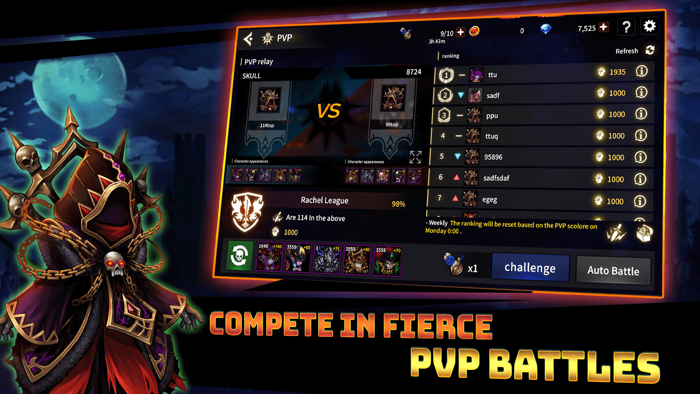 Skull Arena  Idle Hero RPG