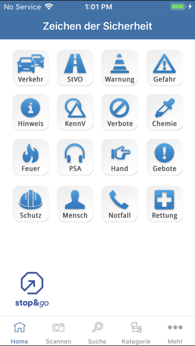 Zeichen der Sicherheit Screenshot