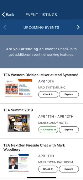Game screenshot TEA Events apk