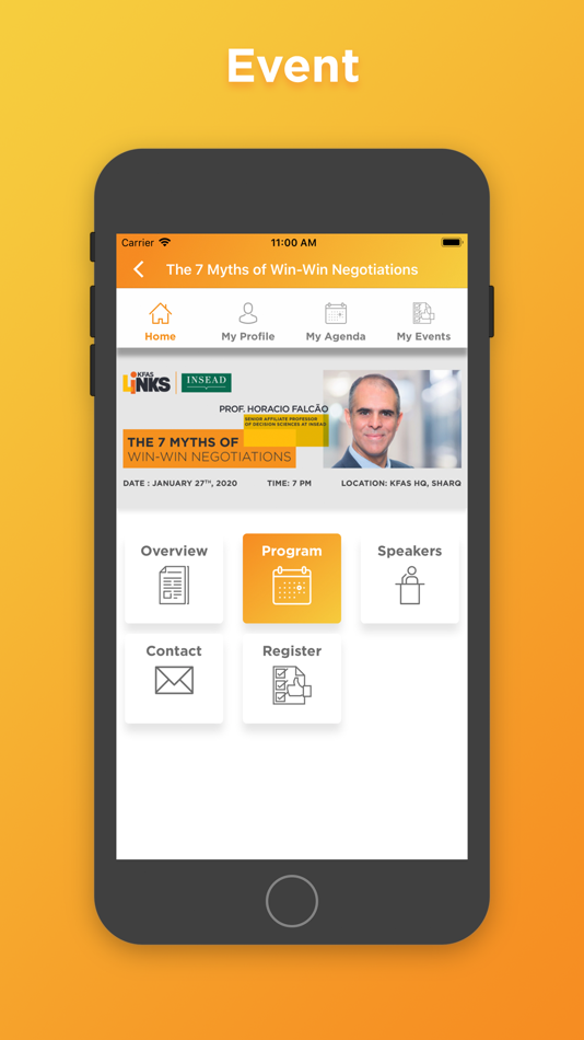#4. KFAS Events (iOS) By: Media Phone Plus