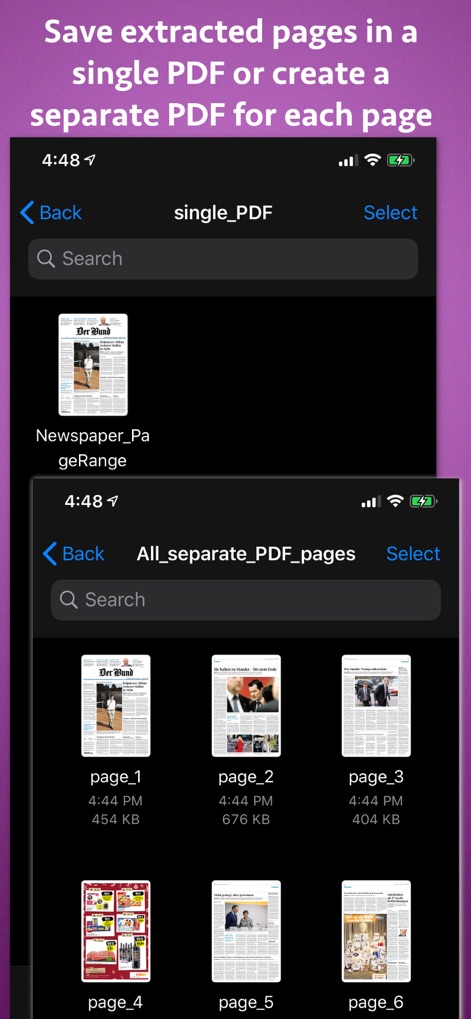 PDF pages Extractor & Splitter - Productivity App | MWM