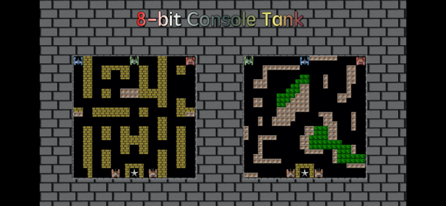 ‎8-битова екранна снимка на конзолния танк