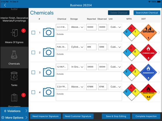 Streamline Inspections iPad screenshot 4 - Business app