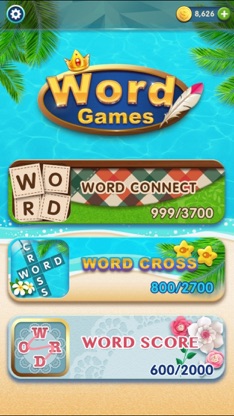 WordGames: Cross,Connect,Score screenshot 1