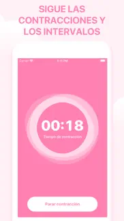 storky - reloj contracciones iphone capturas de pantalla 2