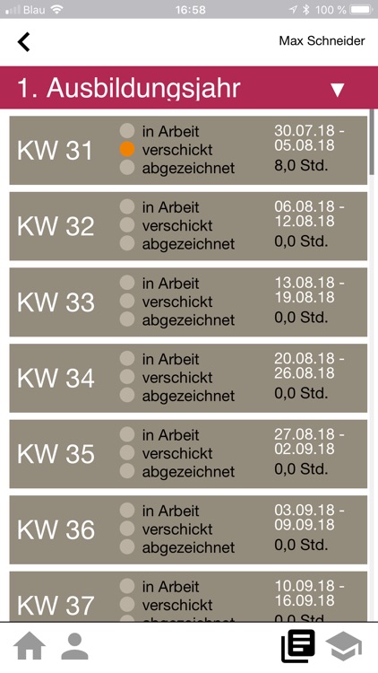 Friseur Berichtsheft App