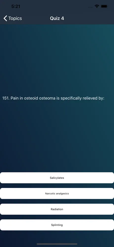 Orthopedics Quiz Mcqs