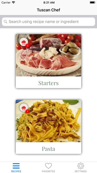 Tuscan Chef - Italian food Screenshot