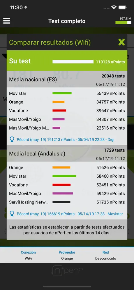 nPerf : speed test velocidad