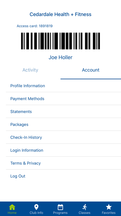 Cedardale Health + Fitness Screenshot
